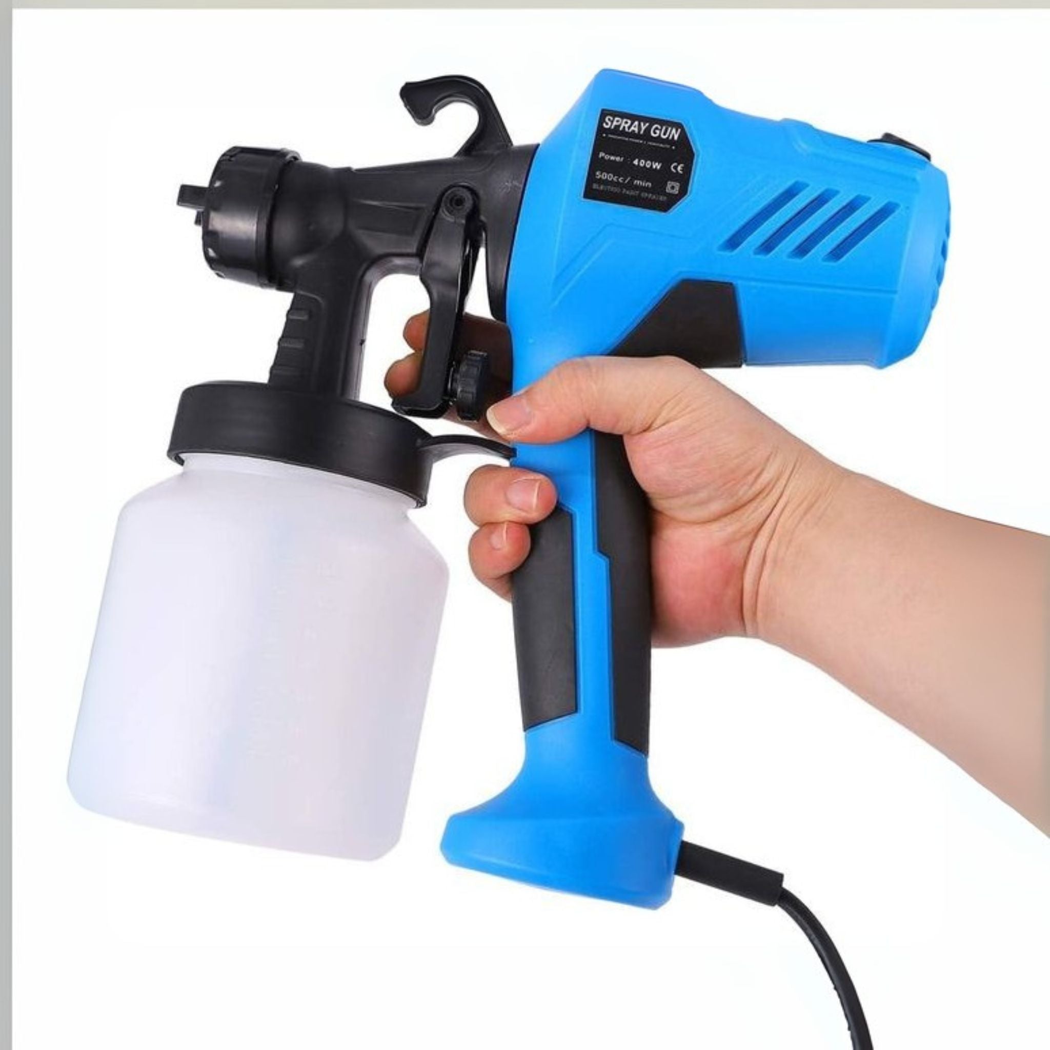 Pistolet à Peinture Électrique Haute Puissance pour Murs, Plafonds et Clôtures