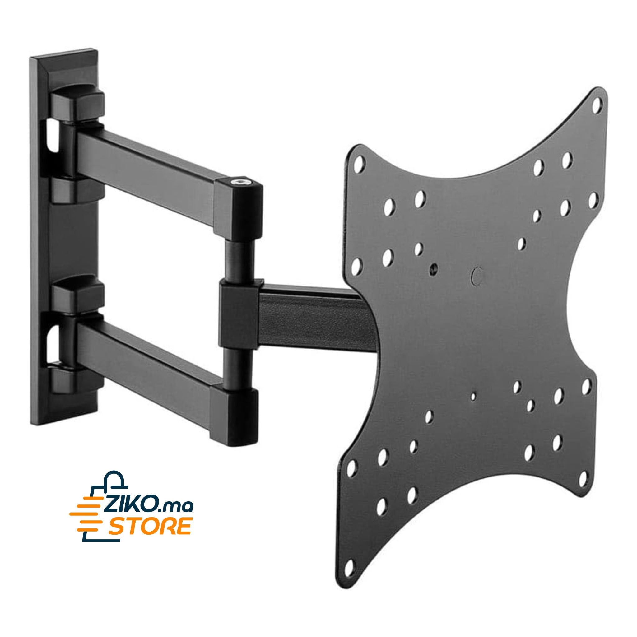 Support Mural TV Inclinable et Orientable à 180° pour Écrans 14"- 42" (VESA 200x200)